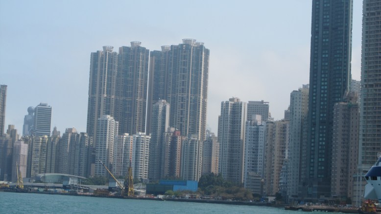 HongKongSkyline Coming in from Ferry